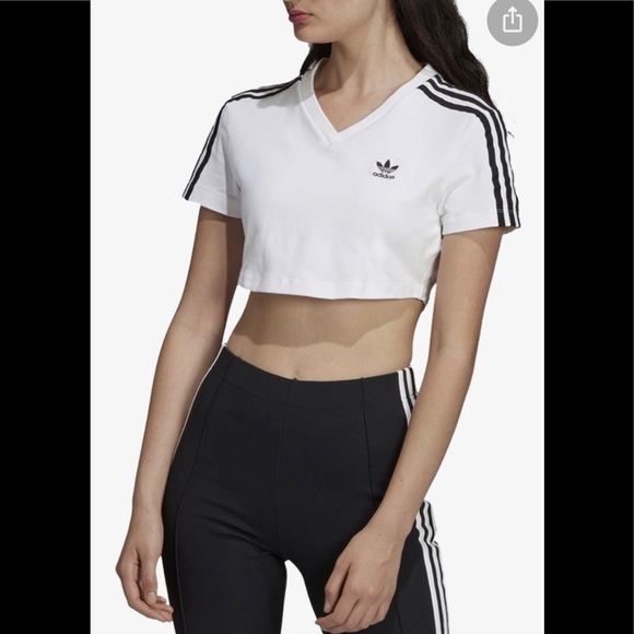 adidas Tops - NWT Brand New Adidas V neck cropped T-shirt